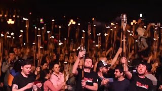 Torchlit march held in Yerevan to mark mass deaths of Armenians