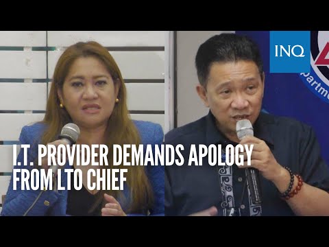 IT provider demands apology from LTO chief