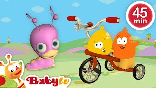 Fietsen, auto's, treinen en een tractor 🚲 | Transport voor kinderen 🚌 | @BabyTVNL