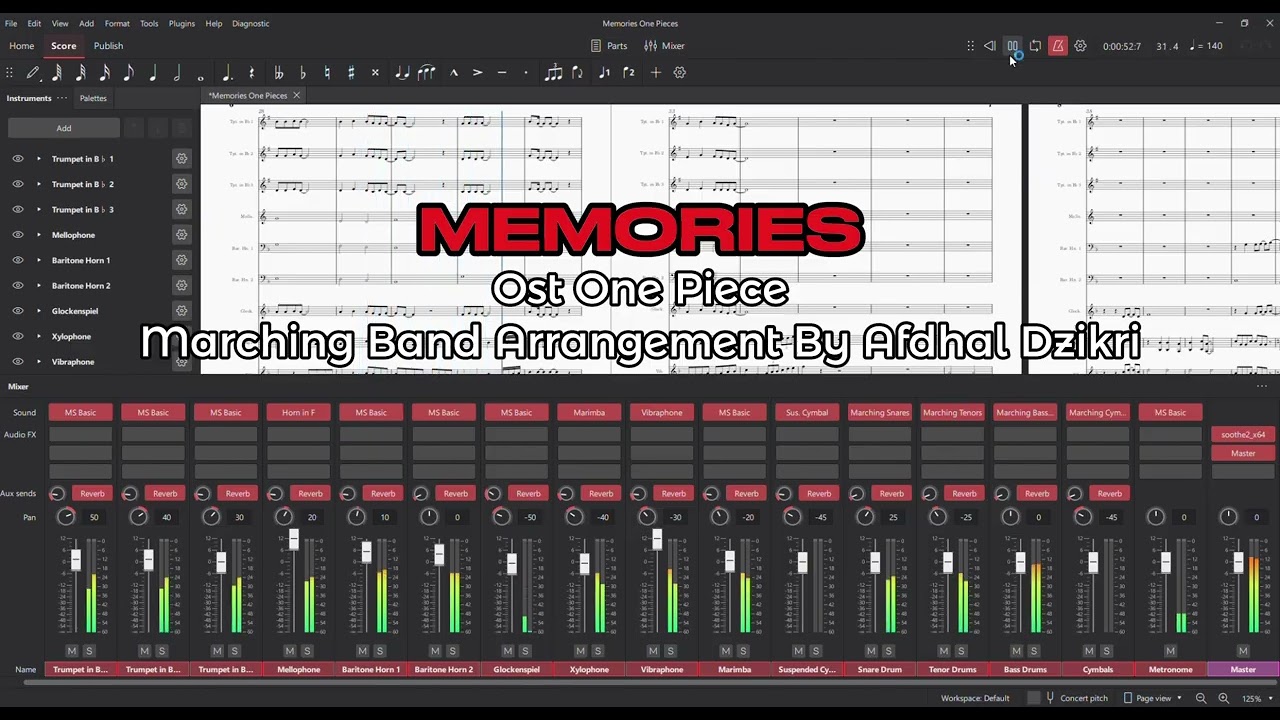 MEMORIES | ONE PIECE | MARCHING BAND ARRANGEMENT