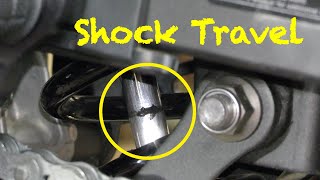 How to determine/measure Motorcycle Shock Travel