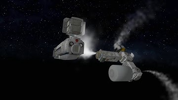 Simmetri Demo -- Timeline Animation Flythrough -- Space Station Docking Animation