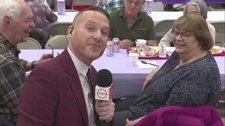 Mike Polk Jr. checks out fish fry at St. Ambrose in Brunswick
