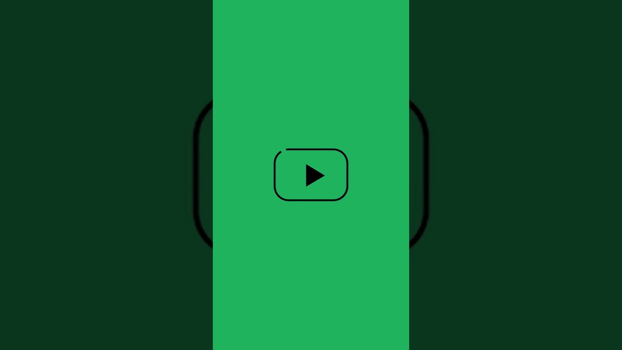 Youtube Icon green screen background