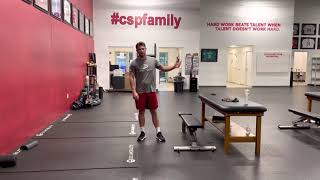 Feet Elevated Straight Arm Side Bridge