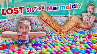Lost And FouNd MerMaid Sister In CoLor Ball Pit Pool!
