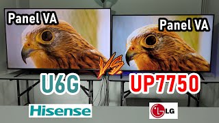 Hisense U6G против LG UP7750: Smart TV 4K с панелью VA, что лучше?