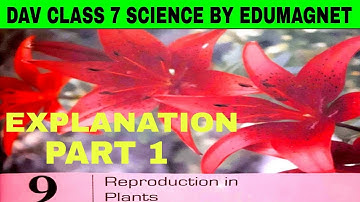 DAV CLASS 7 SCIENCE CHAPTER 9 REPRODUCTION IN PLANTS | EXPLANATION PART 1 BY EDUMAGNET