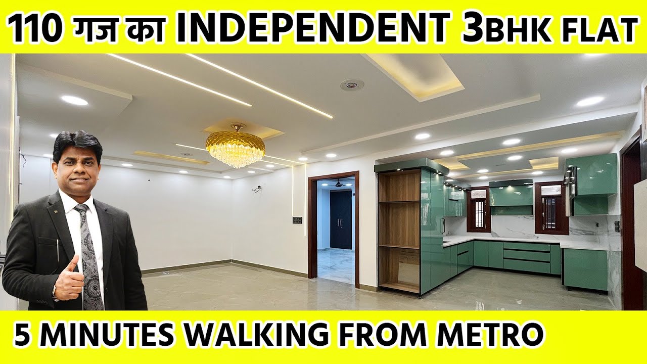 Independent 3 BHK Flat For Sale Flats for sale Near Dwarka Mor Metro