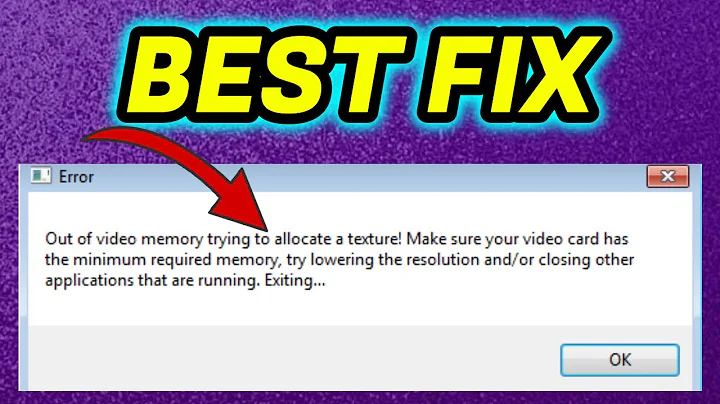 How to Fix Fortnite Out of Video Memory Trying to Allocate a Texture Error / Epic Games Launcher