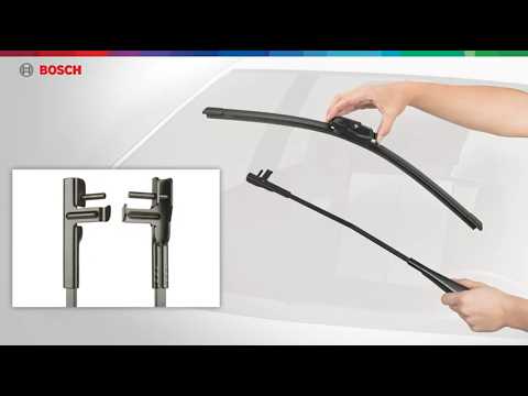 Plumas limpiaparabrisas Bosch Clear Advantage™: Instalación y desinstalación Side Lock