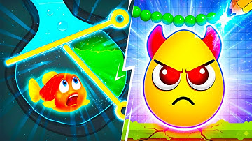 Save the Fish vs Draw To Smash 🐬🔑 Max Level Gameplay Walkthrough Android iOS R4M7
