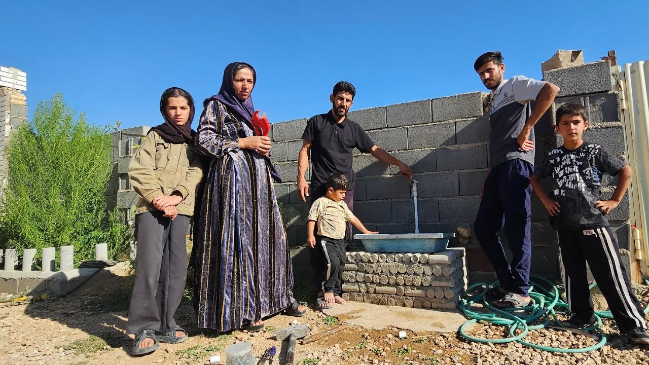 **Nomadic Life, Beautiful Moments & Helping Hands! Afshin Assists Ali with Water Pipes & Fittings**