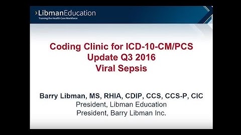 ICD-10 Coding Clinic Update: Viral Sepsis