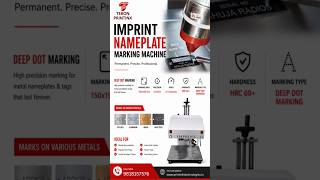 Metal Nametag Marking with IMPRINT Nameplate Marking Machine | Serial Name Tag Marking Machine