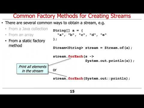 Common Java Streams