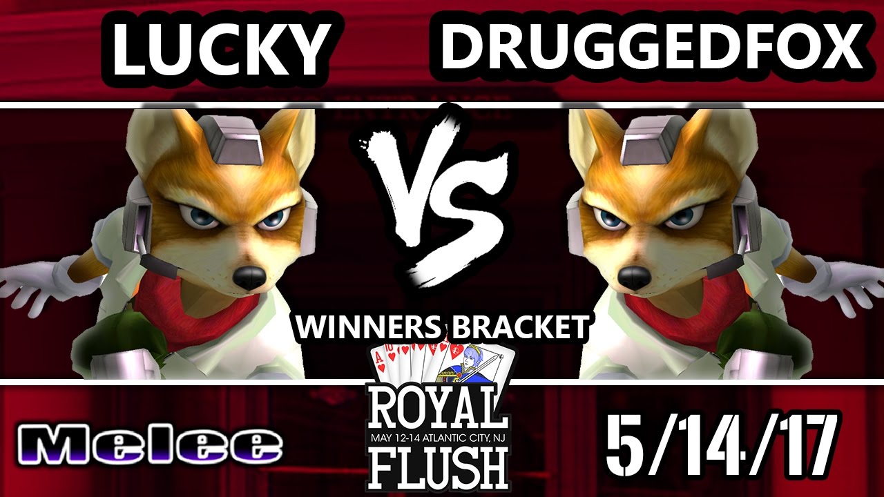 Royal Flush SSBM - Selfless | Lucky (Fox) vs. DruggedFox (Fox) - Smash Melee