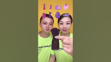 Thumbnail of Couple Eating Emojis Challenge | #asmr #food #shorts