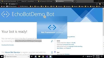 Create Echo Bot using Bot Builder SDK in Local Environment | Microsoft Bot Framework