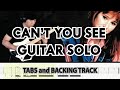 Tiffany CAN'T YOU SEE Guitar Solo with Tabs and Backing Track by Alvin De Leon
