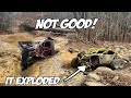 More Carnage on Trail 15 at Windrock Offroad Park | Can Am X3 Breaks a Halo Axle and Wheel Bearing