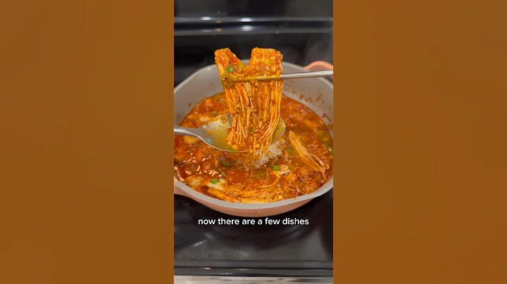 FIRE GARLIC CHICKEN AND ENOKI MUSHROOMS 🔥🧄🐓