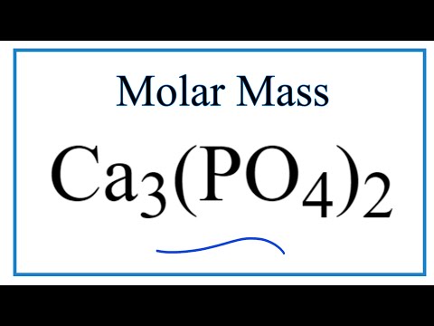 Molar Mass / Molecular Weight of Ca3(PO4)2: Calcium phosphate