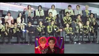 [240106 GDA] Seventeen Reaction to Stray Kids (Intro   Megaverse   S-Class   Hall Of Fame)