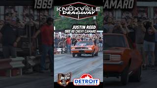 1969 Chevy Camaro RS gets into the wall on the big end at Knoxville Dragway #cars #chevy #camaro