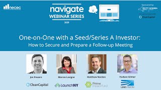 Navigate Webinar Series: One-on-One with a Seed Series A Investor