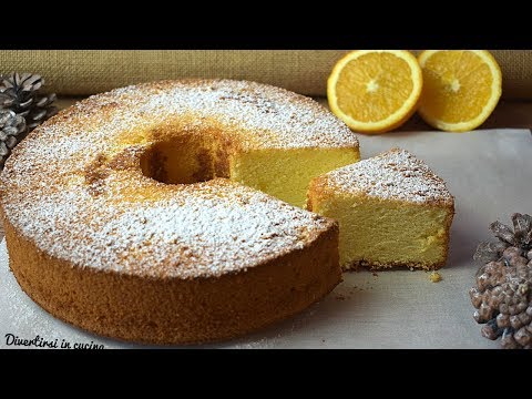 Torta Nuvola arancia e limone | Chiffon Cake | Divertirsi in cucina