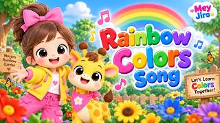 🌈 Learn Colors With Mey & Jiro Rainbow Colors Song Kids Songs & Nursery Rhymes