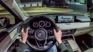 2024 Mazda CX90 Turbo Premium Plus  POV Night Drive (Binaural Audio)