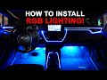 CAR RGB LED LIGHTING INSTALL! (TIPS and TRICKS for Easy Installation)