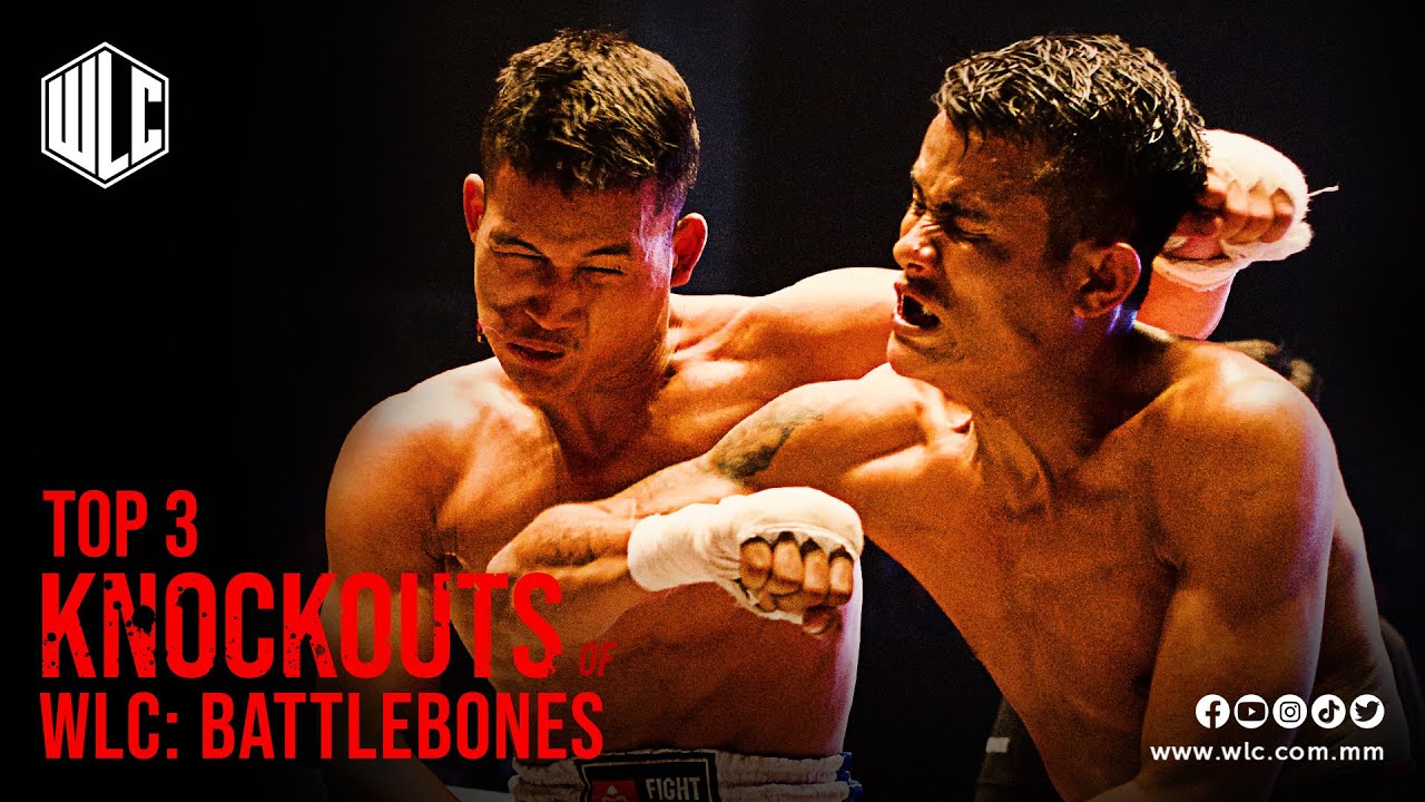 Top 3 Knockouts of WLC: Battlebones | Lethwei | Bareknuckle Fight