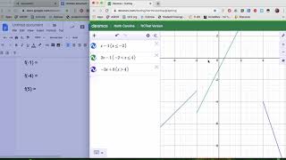 Ms. W. Evaluate Piecewise Functions with Desmos