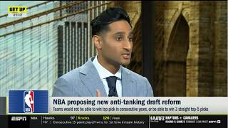 GET UP | Shams Charania details update on NBA eyes new anti-tanking proposal for draft lottery
