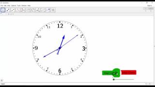 Animated clock in Geogebra