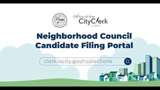 Neighborhood Council Candidate Filing Portal