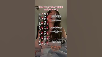 find ur crushes initial and yours #fy #fyp #yoursign #initials #viral#fy #crush #love