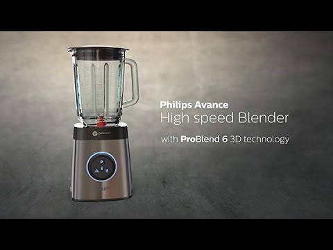 Philips HR3652/01 Blender with ProBlend Technology, Other, 1400 W, Silver -  YouTube