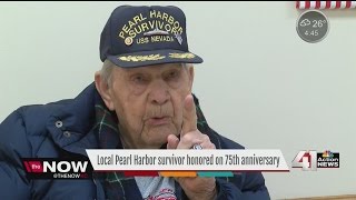 Local pearl harbor survivor honored on 75th anniversary
