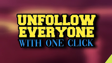 Unfollow all in one click instagram | Sabko ek sath unfollow kaise kare