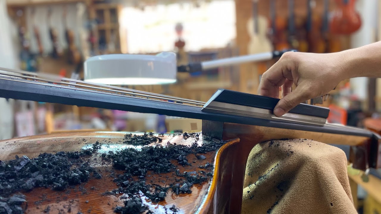 สอนแก้ปัญหาดับเบิลเบสมีเสียงรบกวนที่สะพานนิ้ว (Buzz Sound) Double Bass