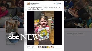 Girl's Destroyed Books Replaced