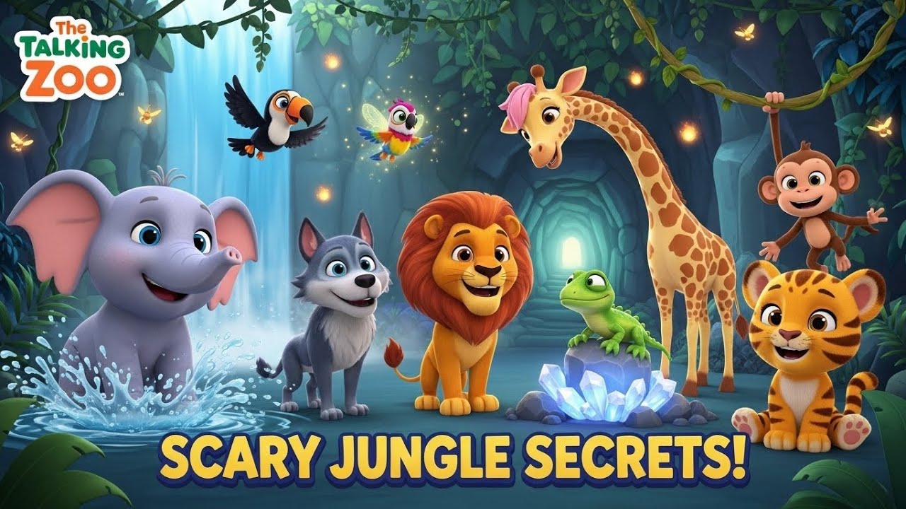 The Scary Secrets of the Jungle 🐾 | Hidden Waterfalls, Caves & Magical Adventures | The Talking Zoo