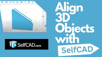 How to align two 3D objects in SelfCAD: Beginner Tutorial #shorts
