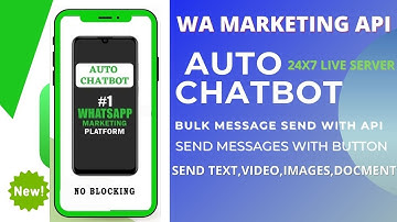 Send Bulk Messages With Button | Wa Marketing Api Server | Auto Reply Chatbot 24x7