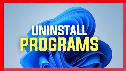 How to Uninstall a Program in Windows 11