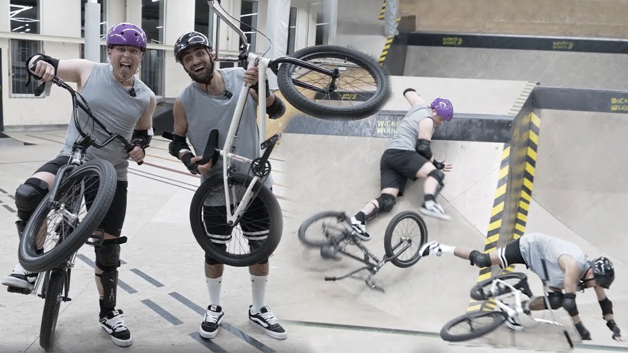Jordan & Semih LERNEN TRICKS BEIM BMX FAHREN + POLIZEI STÜRMT STREAM